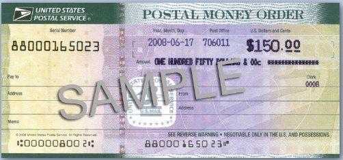 how to fill out a money order from post office